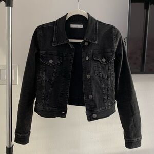 Mango Black Denim Jacket